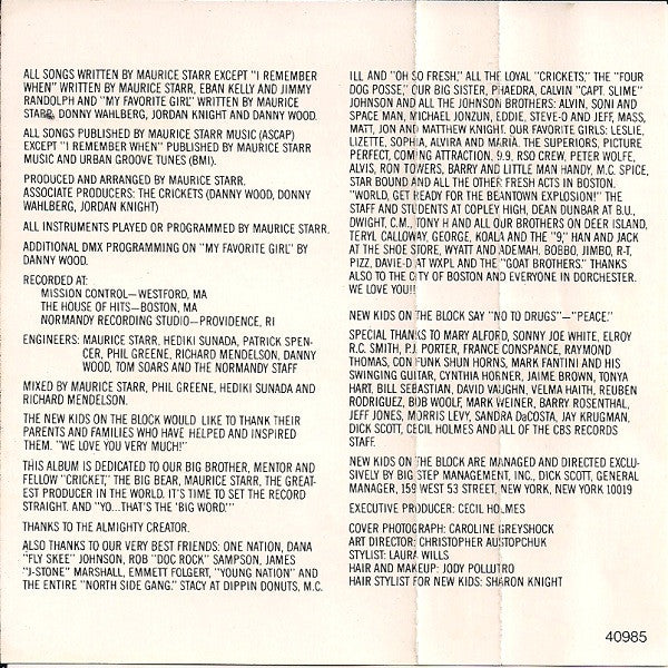New Kids On The Block : Hangin' Tough (Album)