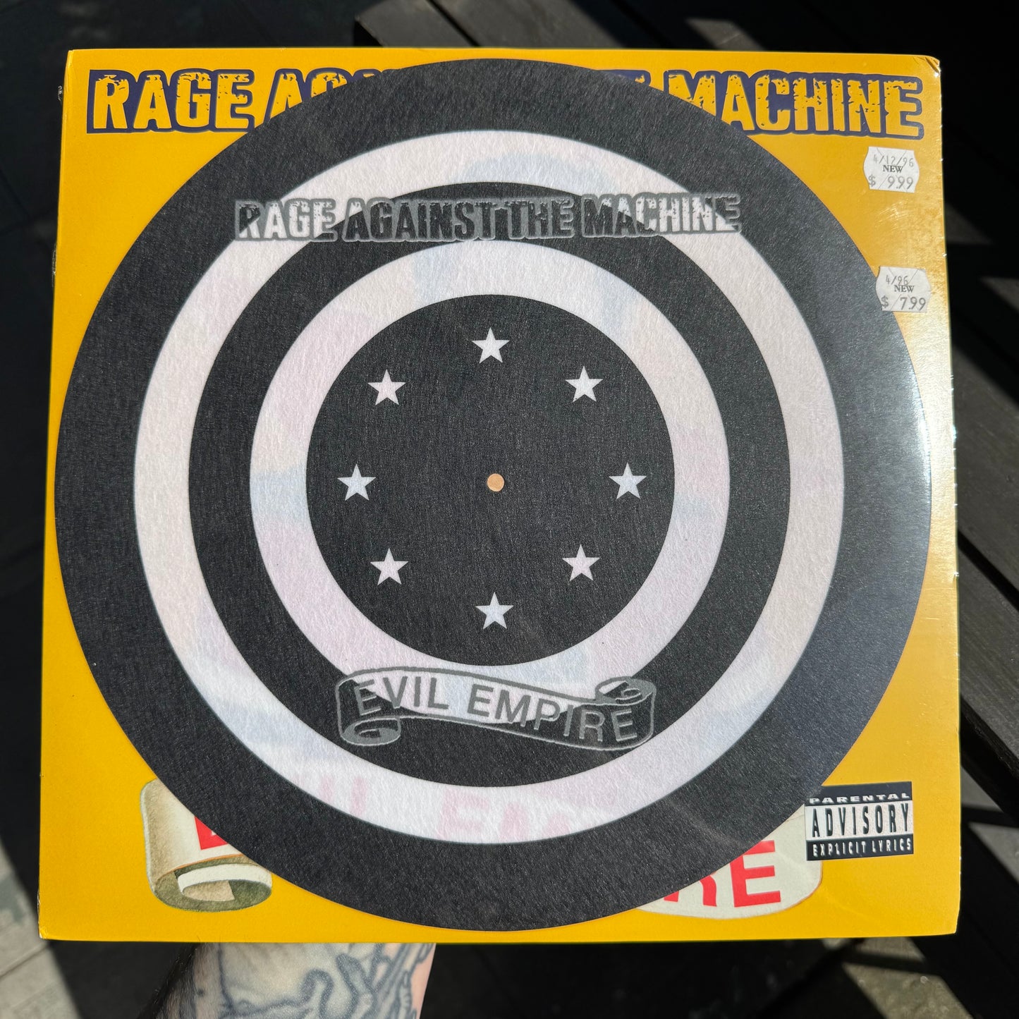 Rage Against The Machine - Evil Empire STILL SEALED ORIGINAL PRESS WITH TURNTABLE SLIPMAT