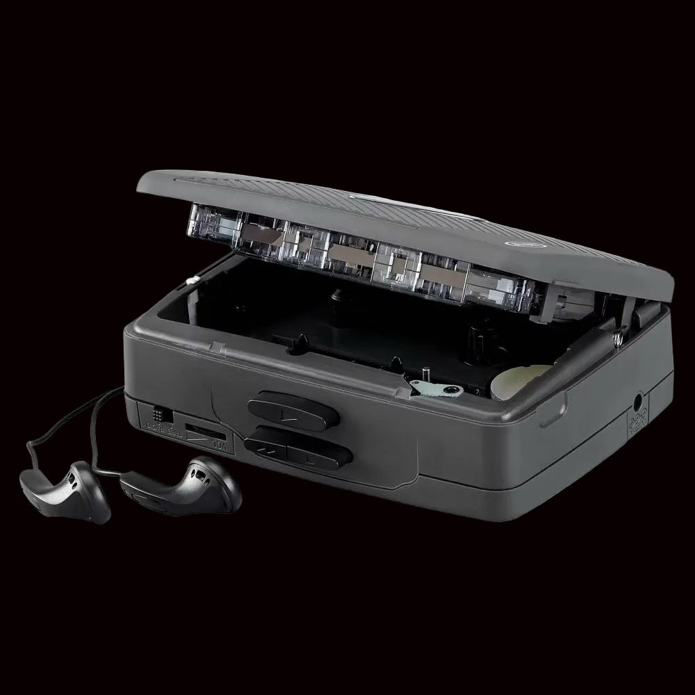 JENSEN Stereo Cassette Player with AM/FM Radio - Gray (SCR-75)