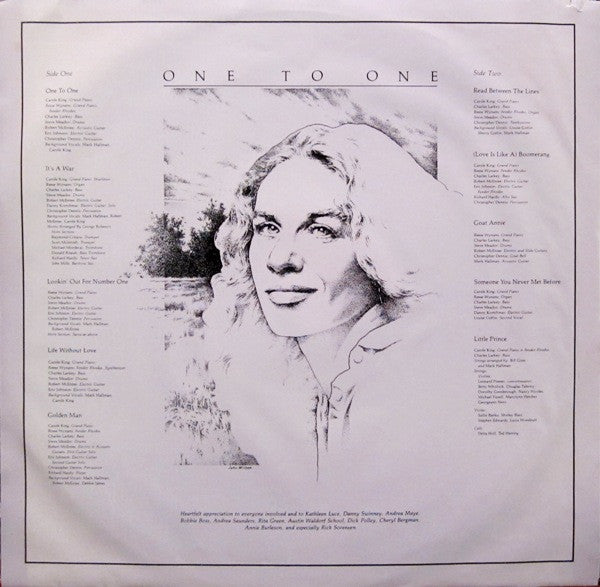 Carole King : One To One (LP,Album,Stereo)
