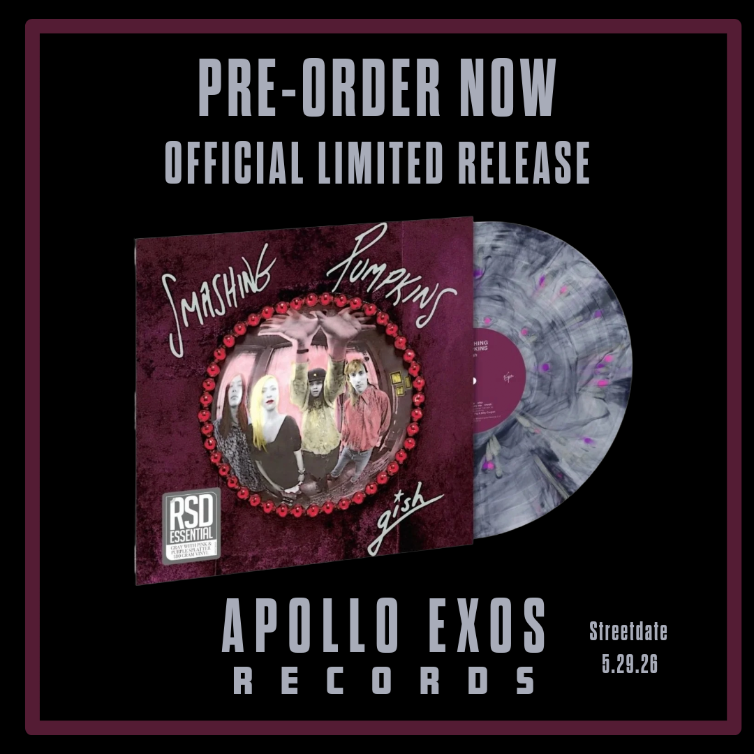 PRE-ORDER SMASHING PUMPKINS 'GISH'GRAY W/ PINK & PURPLE SPLATTER VINYL RSD ESSENTIALS