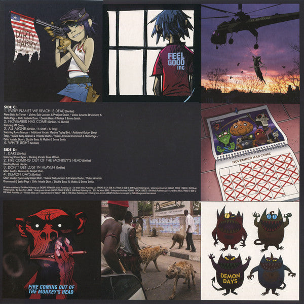 Gorillaz : Demon Days (LP,Album,Club Edition,Reissue,Remastered)