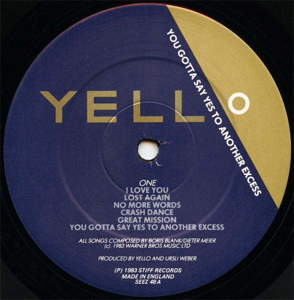 Yello : You Gotta Say Yes To Another Excess (LP,Album)