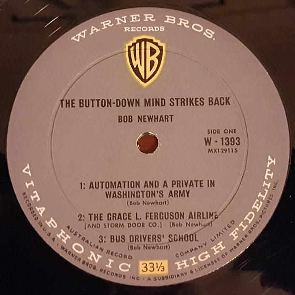 Bob Newhart : The Button-Down Mind Strikes Back! (LP,Album,Mono)