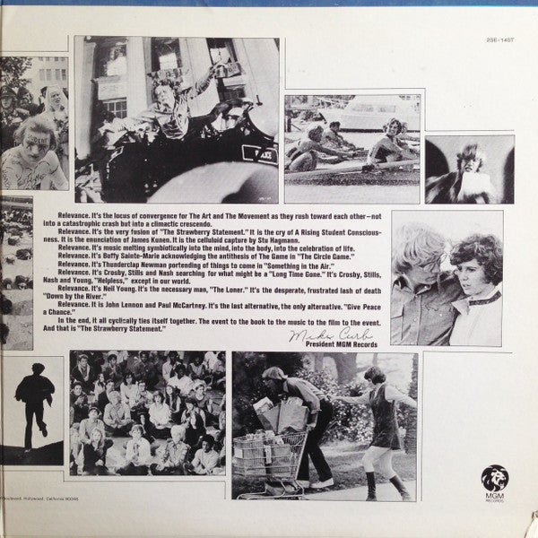 Various : The Strawberry Statement (LP,Album,Compilation,Stereo)
