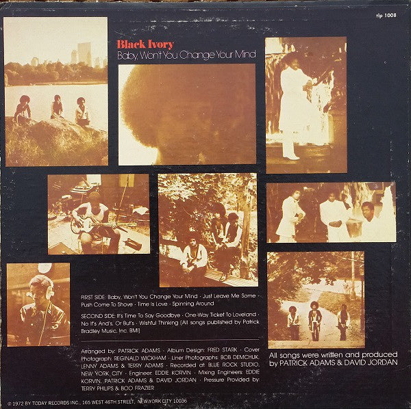 Black Ivory : Baby, Won't You Change Your Mind (LP,Album,Stereo)