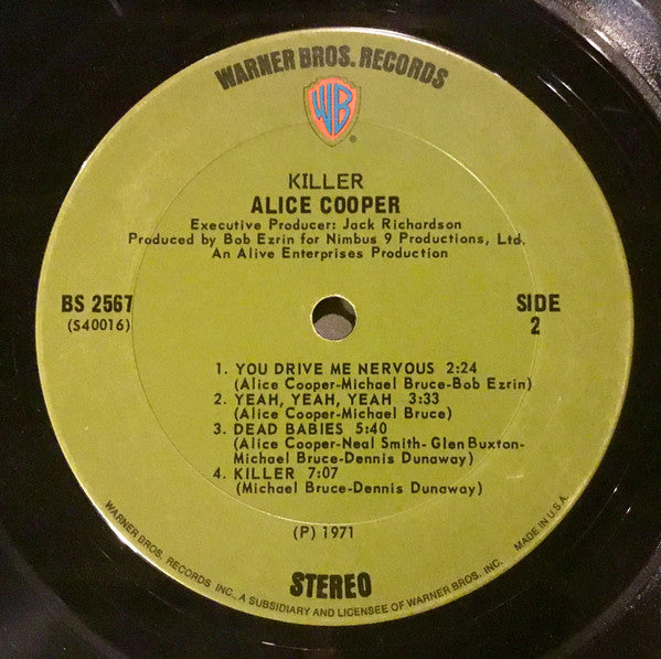 Alice Cooper : Killer (LP,Album)
