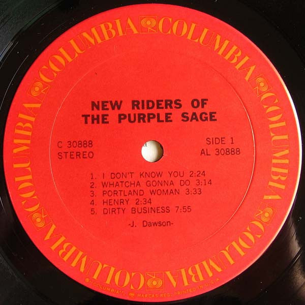 New Riders Of The Purple Sage : New Riders Of The Purple Sage (LP,Album)