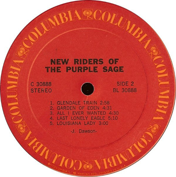 New Riders Of The Purple Sage : New Riders Of The Purple Sage (LP,Album)