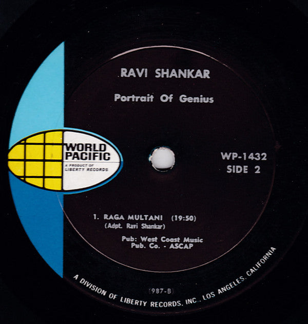 Ravi Shankar : Portrait Of Genius (LP,Album,Reissue,Mono)