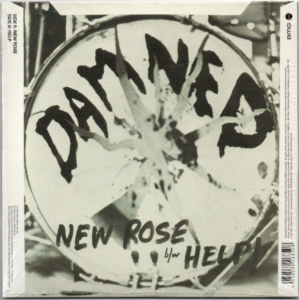 Damned, The : New Rose / Help (7",45 RPM,Single,Picture Disc)