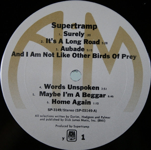 Supertramp : Supertramp (LP,Album,Reissue,Remastered)