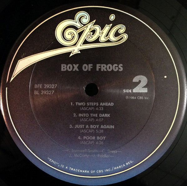 Box Of Frogs : Box Of Frogs (LP,Album,Stereo)