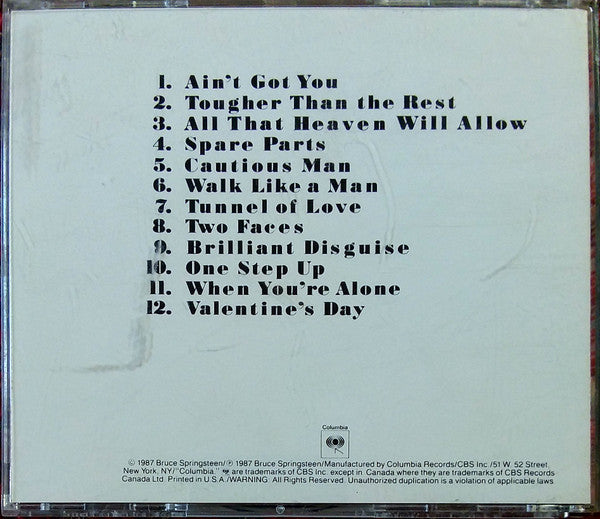 Bruce Springsteen : Tunnel Of Love (Album)