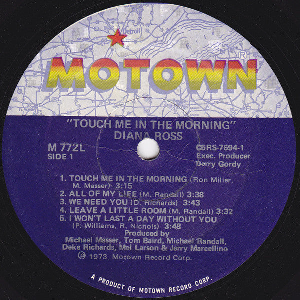 Diana Ross : Touch Me In The Morning (LP,Album)