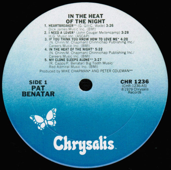 Pat Benatar : In The Heat Of The Night (LP,Album)