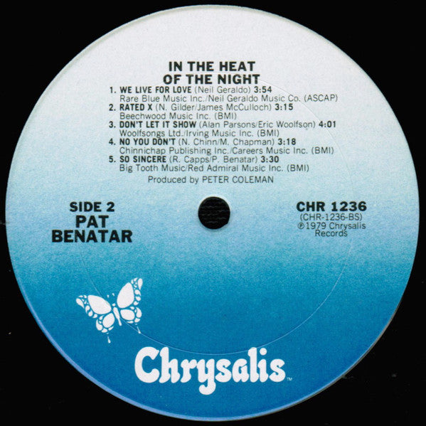 Pat Benatar : In The Heat Of The Night (LP,Album)