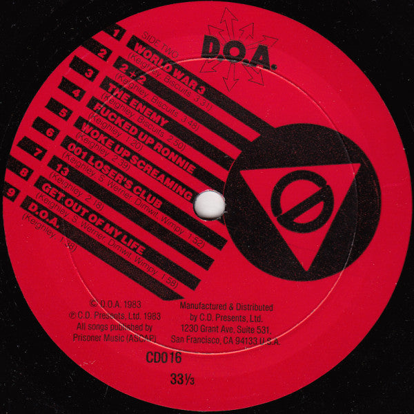 D.O.A. (2) : Bloodied But Unbowed (The Damage To Date: 1978-83) (LP,Compilation)