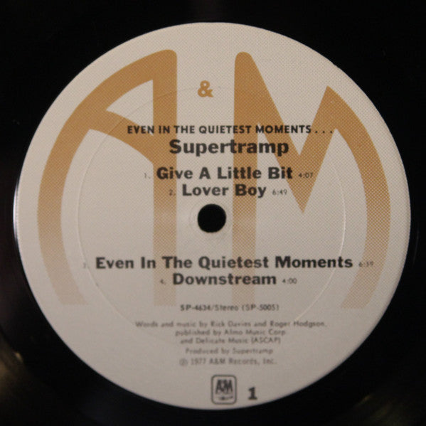 Supertramp : Even In The Quietest Moments... (LP,Album)