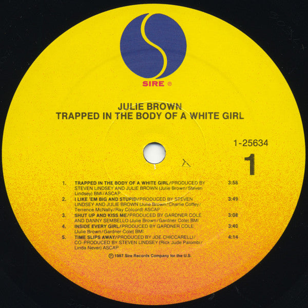 Julie Brown : Trapped In The Body Of A White Girl (LP,Album)