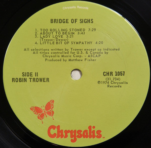 Robin Trower : Bridge Of Sighs (LP,Album)