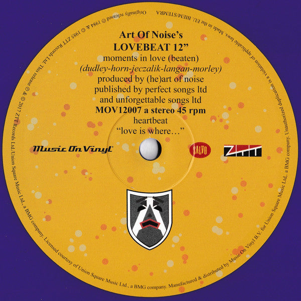 Art Of Noise, The : Moments In Love (12",45 RPM,Record Store Day,Single,Limited Edition,Numbered,Reissue)