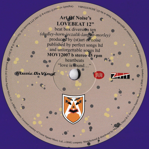 Art Of Noise, The : Moments In Love (12",45 RPM,Record Store Day,Single,Limited Edition,Numbered,Reissue)