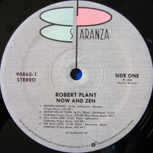Robert Plant : Now And Zen (LP,Album)