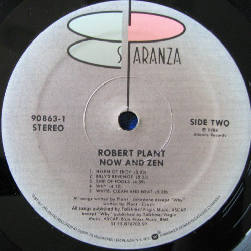 Robert Plant : Now And Zen (LP,Album)