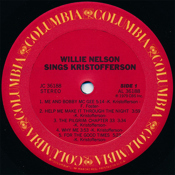 Willie Nelson : Willie Nelson Sings Kristofferson (LP,Album)