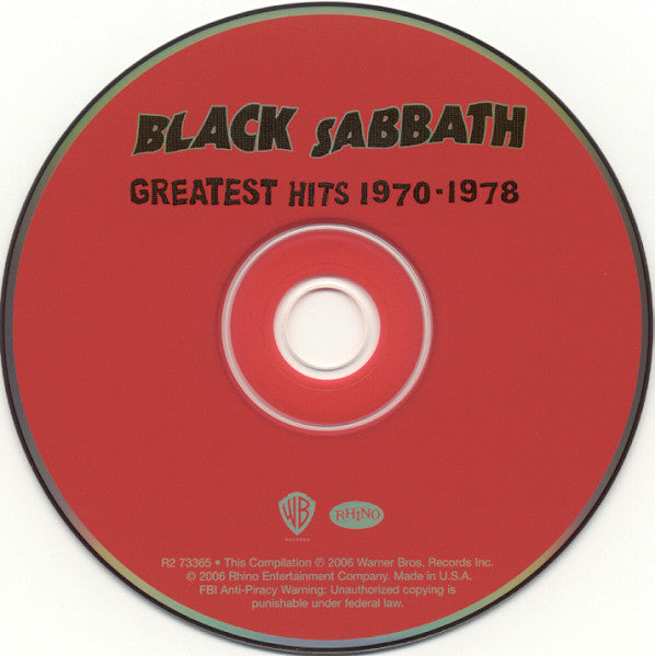 Black Sabbath : Greatest Hits 1970-1978 (Compilation,Remastered)