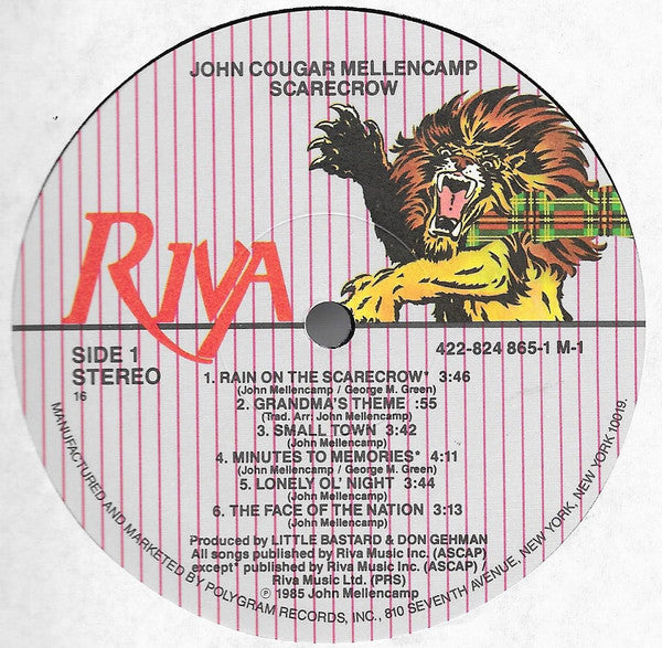 John Cougar Mellencamp : Scarecrow (LP,Album,Stereo)