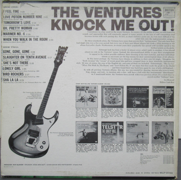 Ventures, The : Knock Me Out! (LP,Album,Mono)