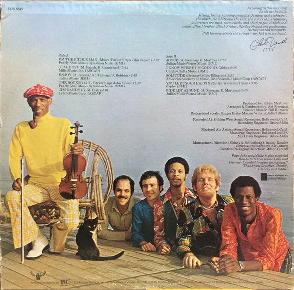 Papa John Creach & Midnight Sun, The : I'm The Fiddle Man (LP,Album)