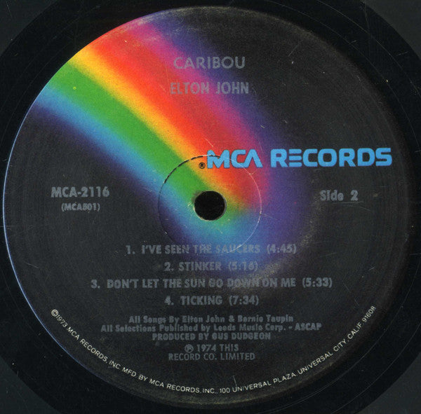 Elton John : Caribou (LP,Album)