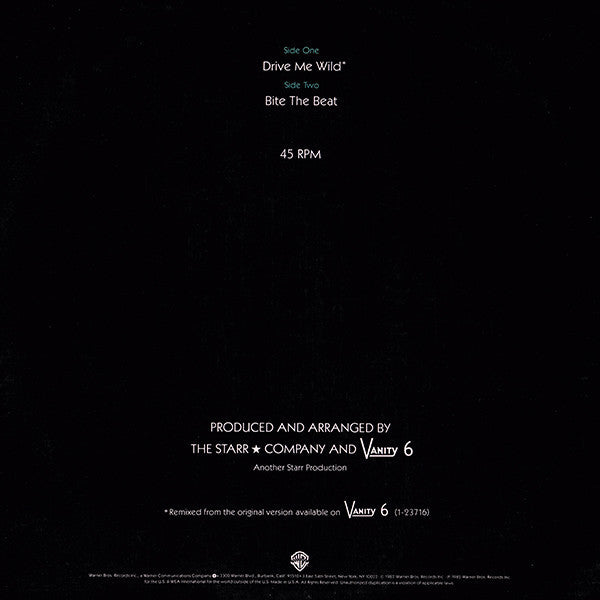 Vanity 6 : Drive Me Wild (12",45 RPM,Maxi-Single)