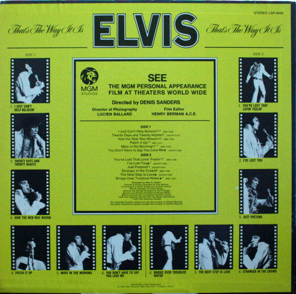 Elvis Presley : That's The Way It Is (LP,Album,Repress,Stereo)