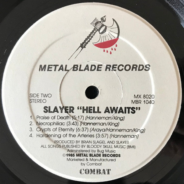 Slayer : Hell Awaits (LP,Album,Stereo)