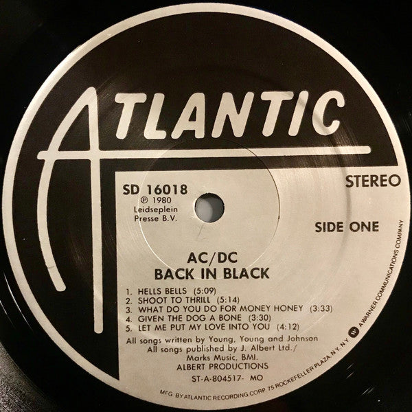 AC/DC : Back In Black (LP,Album)