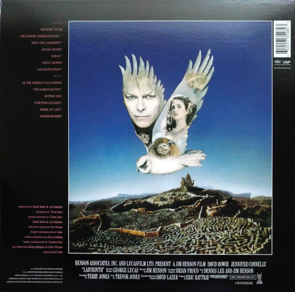 David Bowie, Trevor Jones : Labyrinth (From The Original Soundtrack Of The Jim Henson Film) (LP,Album,Reissue,Remastered)