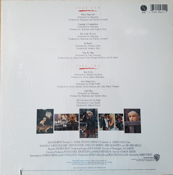 Madonna : Who's That Girl (Original Motion Picture Soundtrack) (LP,Album)