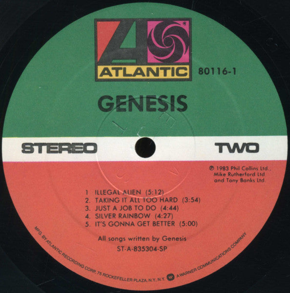 Genesis : Genesis (LP,Album,Stereo)