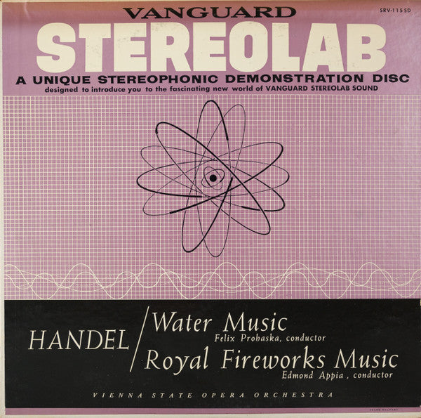 Georg Friedrich Händel, Felix Prohaska / Edmond Appia, Orchester Der Wiener Staatsoper : Water Music / Royal Fireworks Music (LP,Stereo)