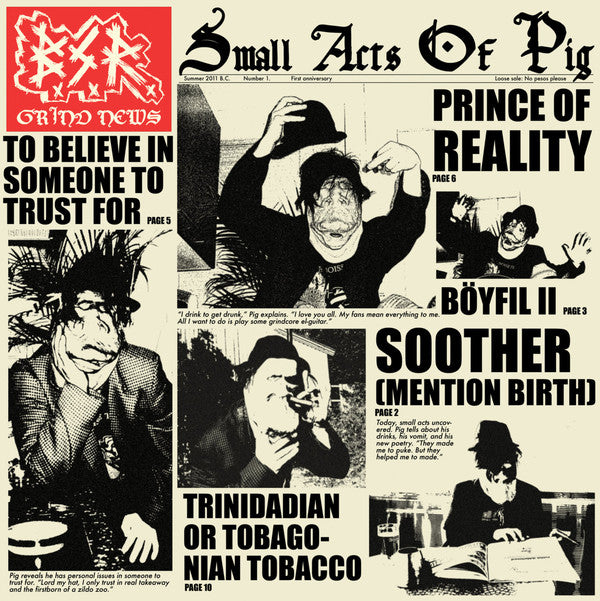BxSxRx / Parlamentarisk Sodomi : Untitled / Small Acts Of Pig (LP,Limited Edition,Reissue)