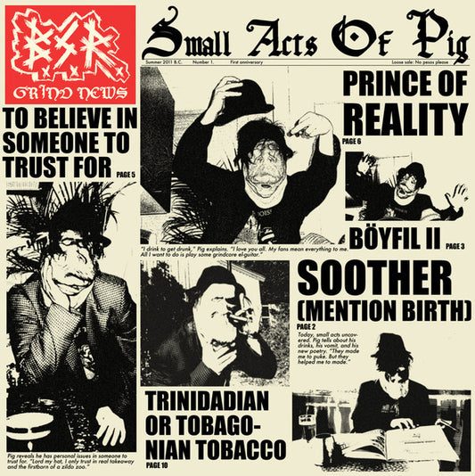 BxSxRx / Parlamentarisk Sodomi : Untitled / Small Acts Of Pig (LP,Limited Edition,Reissue)