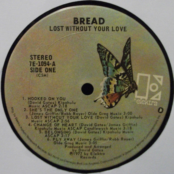 Bread : Lost Without Your Love (LP,Album)