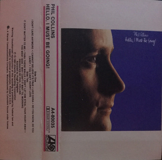 Phil Collins : Hello, I Must Be Going! (Album,Club Edition)