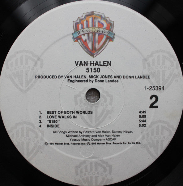Van Halen : 5150 (LP,Album)