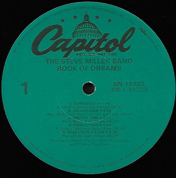 Steve Miller Band : Book Of Dreams (LP,Album,Reissue)