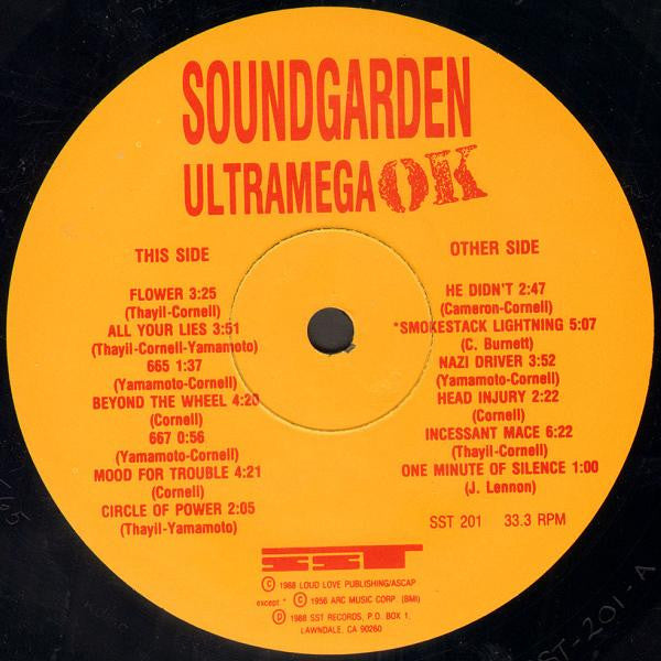 Soundgarden : Ultramega OK (LP,Album)